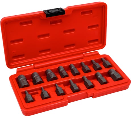 Набор экстракторов 1/8"-1/2" 3-14мм в кейсе 15 предметов JTC -4639 700321