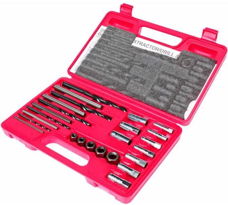 Набор экстракторов для болтов с сорванной внутренней резьбой 5-16мм в кейсе 25шт. JTC -4733 668498
