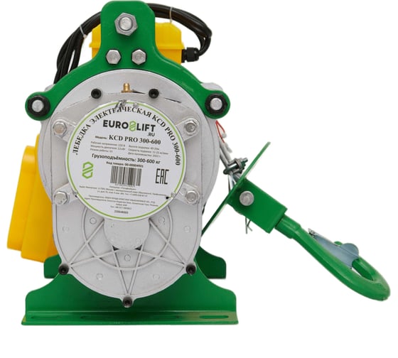 Электрическая лебедка EURO-LIFT kcd pro 300/600 кг, 40/20 м, u=220 В 00-00004931
