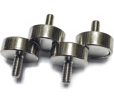 Магнитное крепление Проф-Магнит под гайку С12, в комплекте с шайбой и гайкой М3, сцепление 3.2 кг - 4 шт. PMYP-C-12