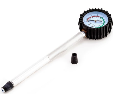 Компрессометр TopAuto топ авто удлиненный ваз (2110-12, 16 клап.), манометр в резиновом чехле, блистер 11121