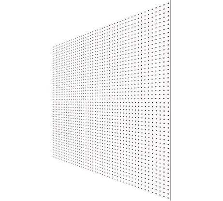 Перфопанель 1200х600х3мм белая ESSE ST007P