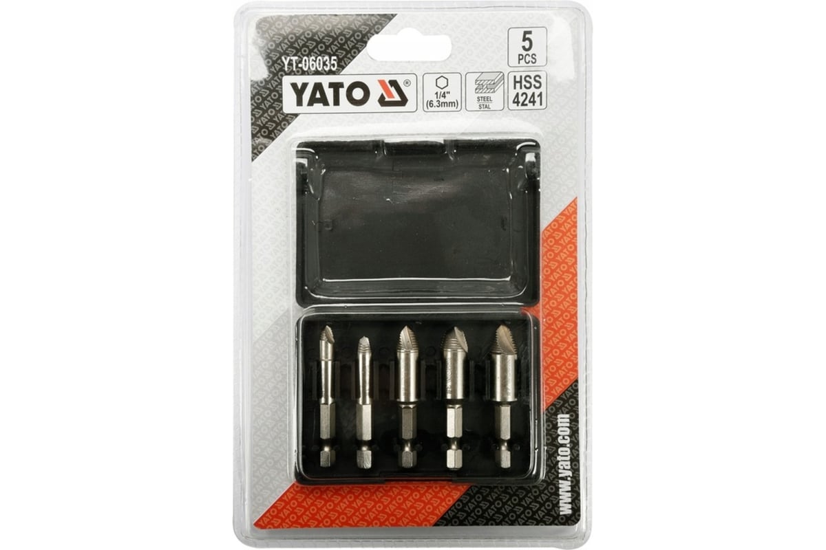 Экстракторы для болтов и шпилек YATO 5 шт. YT-06035 - выгодная цена ...