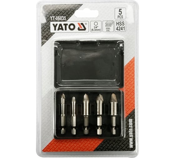 Экстракторы для болтов и шпилек YATO 5 шт. YT-06035