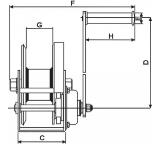 Ручная лебедка ABLE BHW 2600