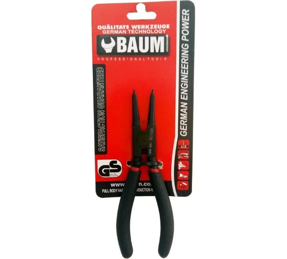 Съёмник внешних стопорных колец BAUM D=10-25мм, 1,3мм, разжим прямой 111-5.5ES