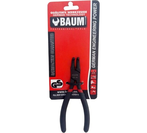 Съёмник внешних стопорных колец BAUM D=10-25мм, 1,3мм, разжим 90 гр. 111-5.5EB 1