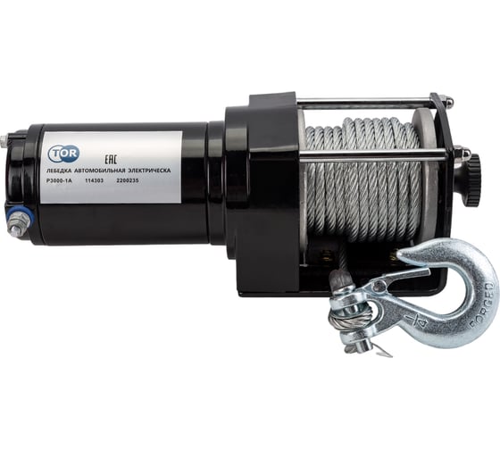 Автомобильная лебедка TOR (1133 кг/15 м) 12 V P3000-1A 114303