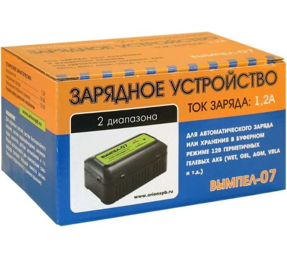 Зарядное устройство Вымпел Вымпел-07 автомат, 1.2А, 13.6В или 14.6В, для гелевых и кислот АКБ 2006