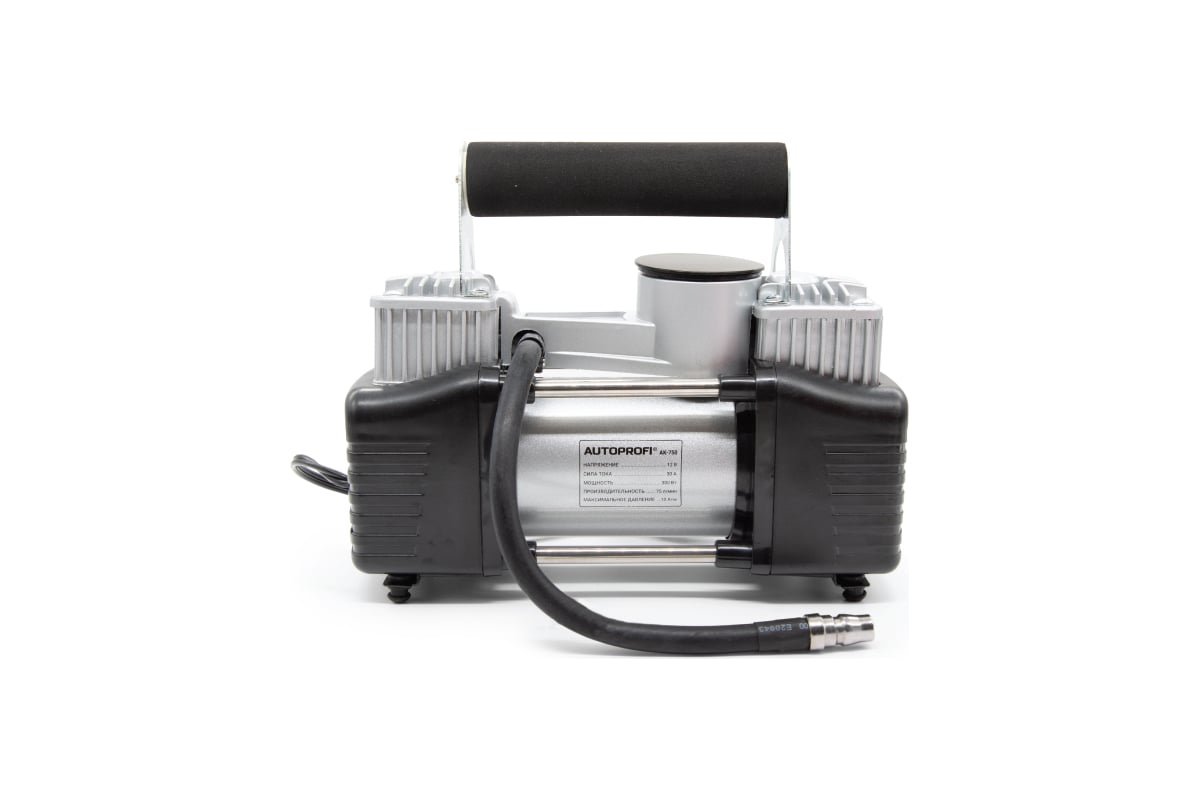 Воздушный компрессор AUTOPROFI 75 л./мин., 12v/30a, 300w, шланг 5 м ...