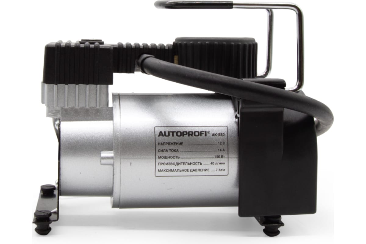 Воздушный компрессор AUTOPROFI 40 л./мин., 12v/14a, 150w, шланг 1 м .