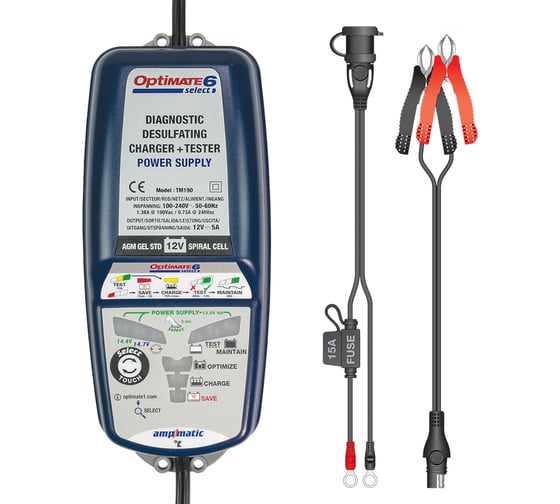 Зарядное устройство Optimate Select 6 TM190 (1х0.4-5, 12V)