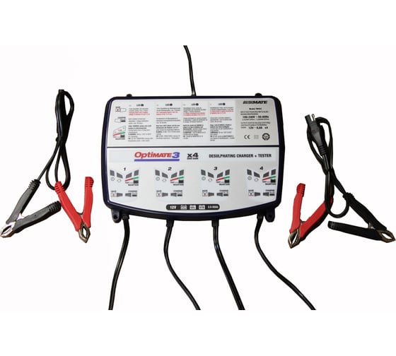 Зарядное устройство Optimate 3 QUAD BANK TM454 (4x0.8A, 12V)