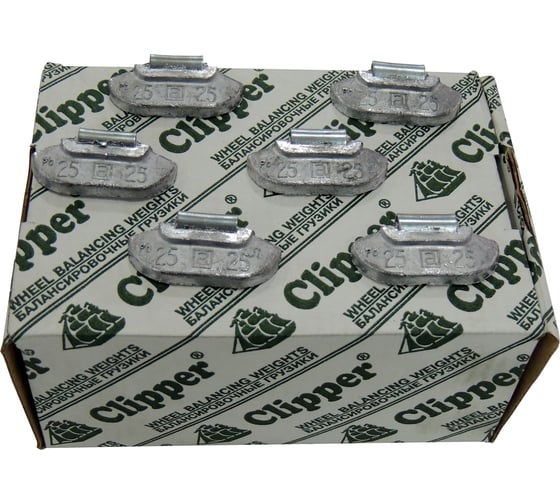 Балансировочный грузик для стального диска CLIPPER 25гр 100шт 0225
