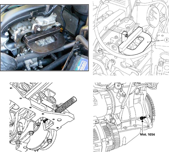 Набор фиксаторов для замены ГРМ AIST на RENAULT, 1.4 1.6. 16V 67230405 00-00012855