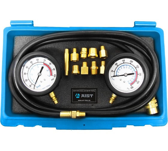 Тестер давления масла в наборе, 0-28 кг/см2, 10 адаптеров AIST 00-00007564