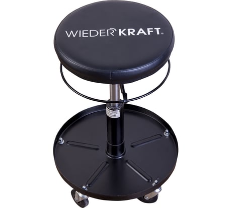 Ремонтный круглый табурет WIEDERKRAFT сиденье рабочее WDK-86020