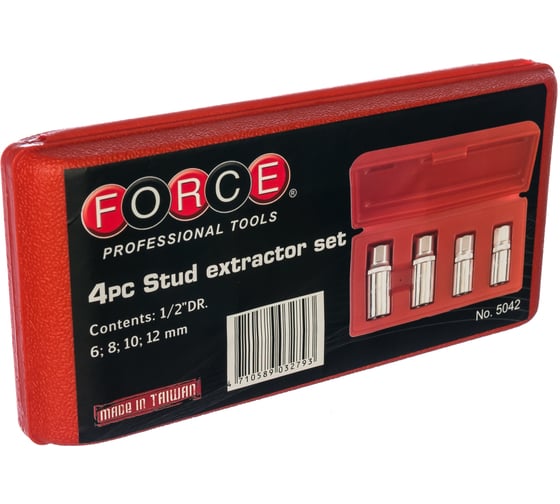 Набор шпильковертов 6-12мм FORCE 5042