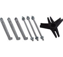 Набор насадок для универсального съемника подшипников (2-3 лапый), 12т, 9" FORCE 659C312