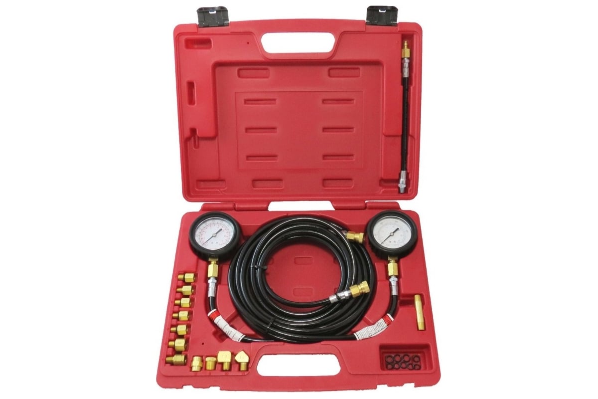 Универсальный набор, манометр с адаптерами для измерения давления масла ...