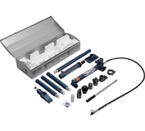 Растяжка гидравлическая STELS 10 т, набор из 16 предметов, 7 сменных насадок, в метал. кейсе 51353