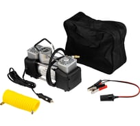 Автомобильный усиленный двухпоршневой компрессор REXANT с цифровым манометром и функцией автостоп, 60 л/мин, 10 атм 80-0522