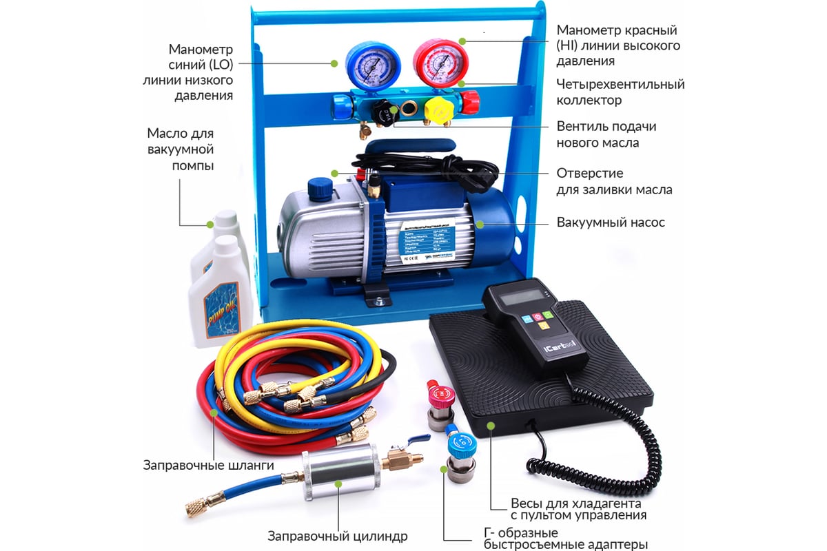 Комплект для заправки кондиционеров ОДА Сервис standart AC-2026