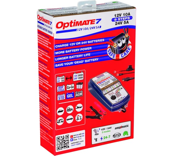 Зарядное устройство Optimate 7 12/24V 1-10А-12V, 5A-24V TM260 v3