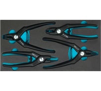 Набор клещей для стопорных колец в ложементе HAZET 163-124/4