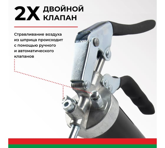 Смазочный шприц пистолетного типа 500 мл БелАК БАК.90511
