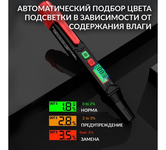 Портативный электронный тестер iCarTool тормозной жидкости DOT3, DOT4, DOT5.1 IC-BF911