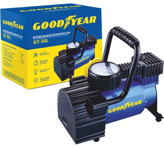 Воздушный компрессор со съемной ручкой и сумкой для хранения Goodyear GY-30L GY000101 30 л/мин