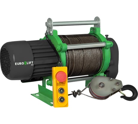 Лебедка электрическая ( электролебедка 300/600кг, 70/35м, U=380v, P3, 50HZ) EURO-LIFT KCD 00019829