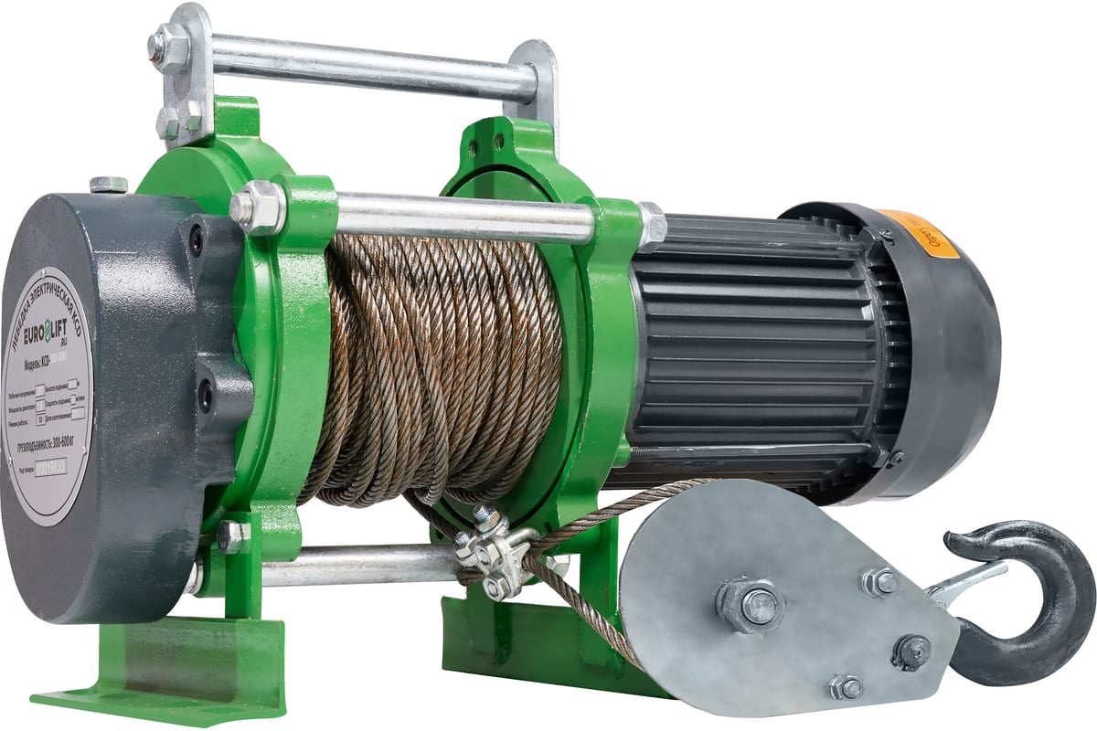 Лебедка электрическая (500/1000кг, 30/15м, U=380v, P3, 50HZ) EURO-LIFT ...