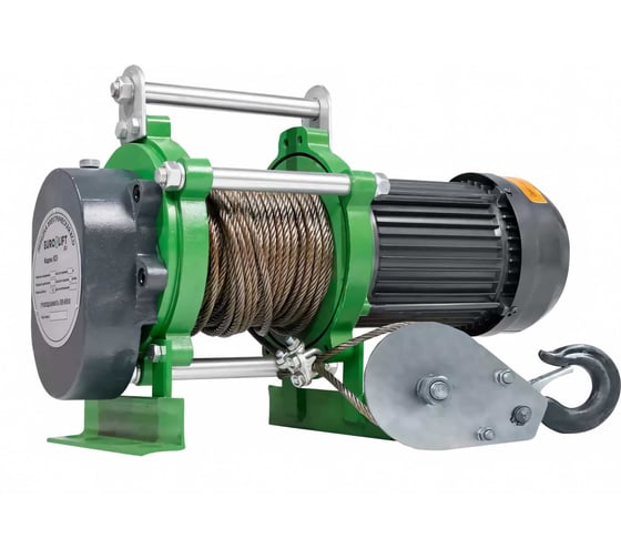 Лебедка электрическая (500/1000кг, 70/35м, U=220v, P1, 50HZ) EURO-LIFT KCD 00019836