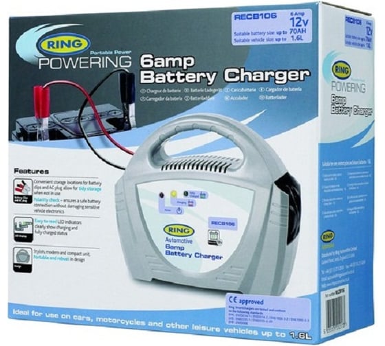 Зарядное устройство 12V, 6 A Ring Automotive RECB106