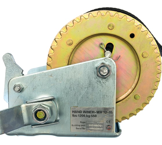 Барабанная лебедка (г/п 550кг, лента 15м) EURO-LIFT WH12-15 0011331