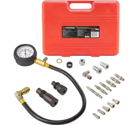 Тестер компрессии дизельного двигателя Forsage в кейсе F-917G2(9469)