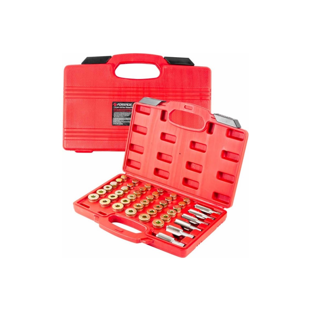 Набор футорок для восстановления резьбы маслосливных отверстий Forsage ...