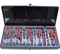 Набор приспособлений и футорок для восстановления Forsage М5x0.8, М6x1, М8x1.25, М10x1.5, М12x1.75, 131пр., в металлическом кейсе F-9130U1