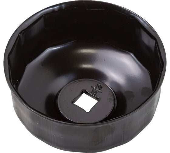 Съемник масляного фильтра крышка Forsage 74 мм х 14 гр, 1/2", в блистере F-6317414