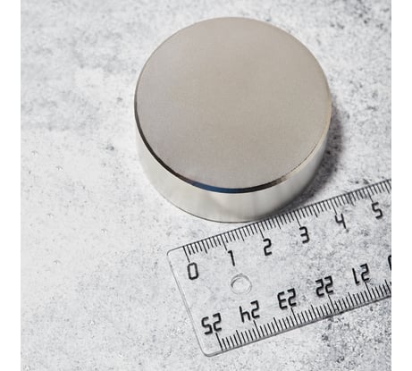 Неодимовый магнит диск 50х20мм сцепление 89 кг REXANT 72-3021