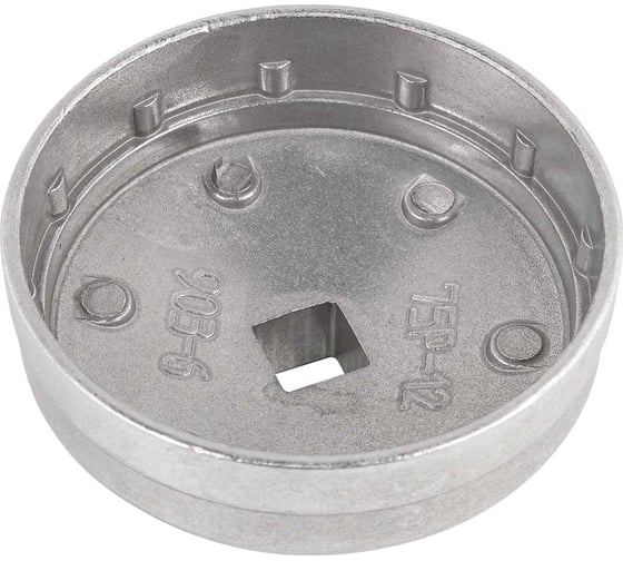 Cъемник масляного фильтра крышка Forcekraft 75 мм х 12 гр FK-10687512(51601)