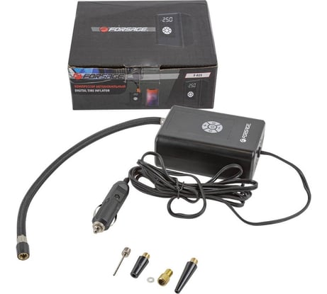 Автомобильный поршневой компрессор Forsage с цифровым манометром, 25 л/мин, 10 А, 12 В F-025