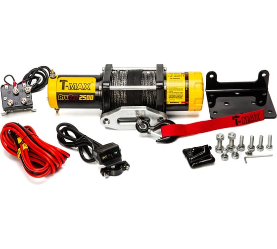 Электрическая лебедка с синтетическим тросом T-Max ATW PRO 2500 W0528
