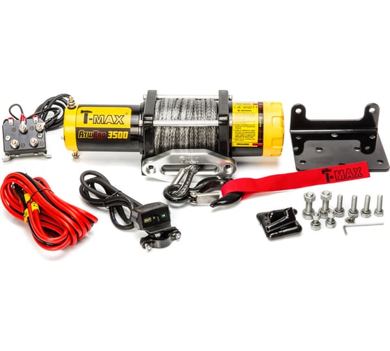 Электрическая лебедка с синтетическим тросом T-Max ATW PRO 3500 W0520