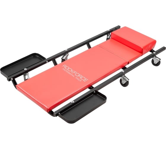 Ремонтный пластиковый подкатной лежак Rockforce на 6-х колесах RF-TRHL6040-2