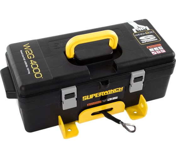 Переносная лебедка с синтетическим тросом в коробке Superwinch Winch2Go 4000 SR W1500