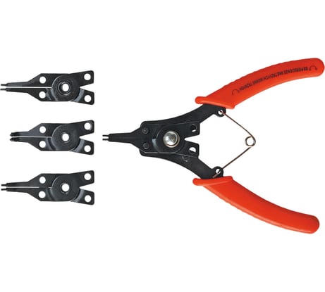 Щипцы для стопорных колец, 150 мм, набор 4 шт Top Tools 32D320