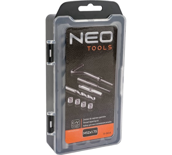 Набор для восстановления резьбы M12 NEO Tools 11-904